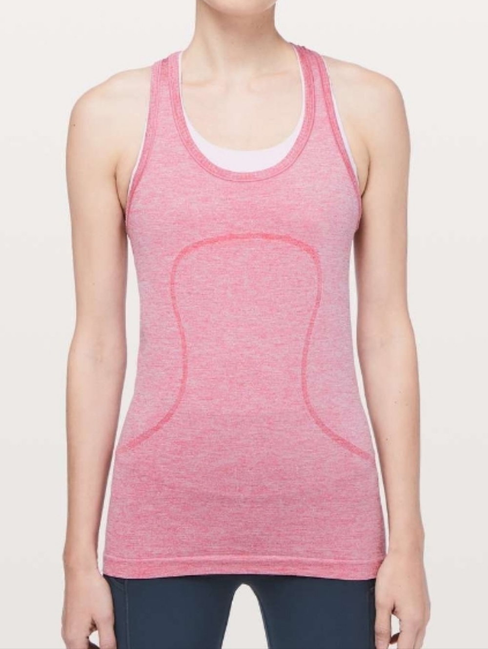 Lululemon Swiftly Tech Racerback *Sparkle Violet Red/White/Silver EUC